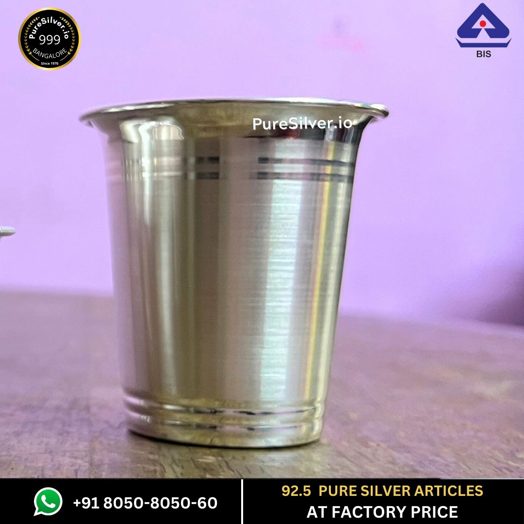 Wholesale Pure Silver Glass - V Model - | Custom Orders & Bulk from Silver Factory