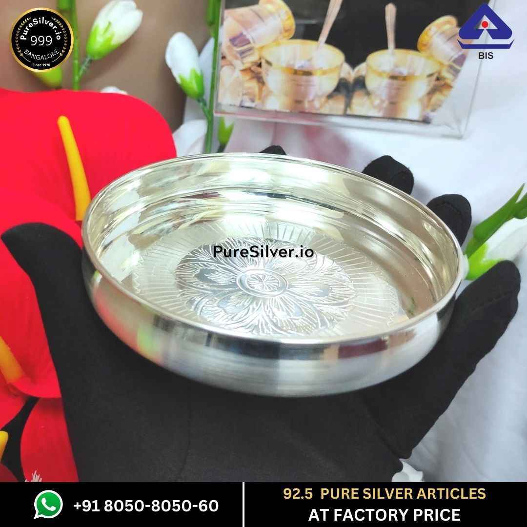 PRESHIOUS Small Silver Thali Models (25+ Designs)