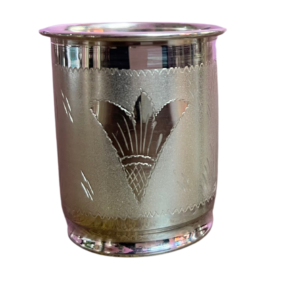 Rasna Pure Silver Glass, Three Petals| 925 Sterling Pure Silver (BIS Hallmarked) | WHOLESALE PRICE / Resell