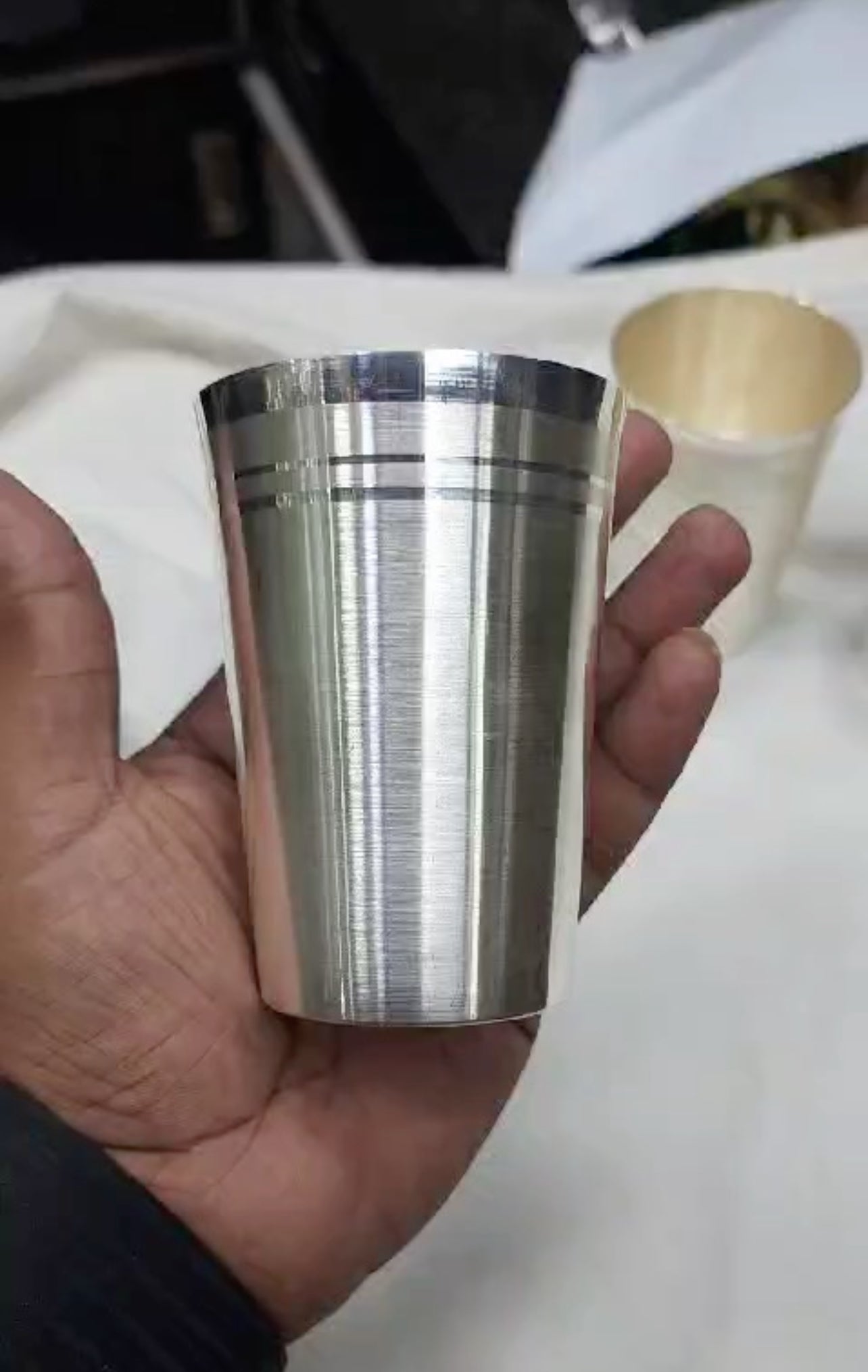 925 Sterling Silver Glass (Marwadi Pattern) - 100 grams (300 ml) -