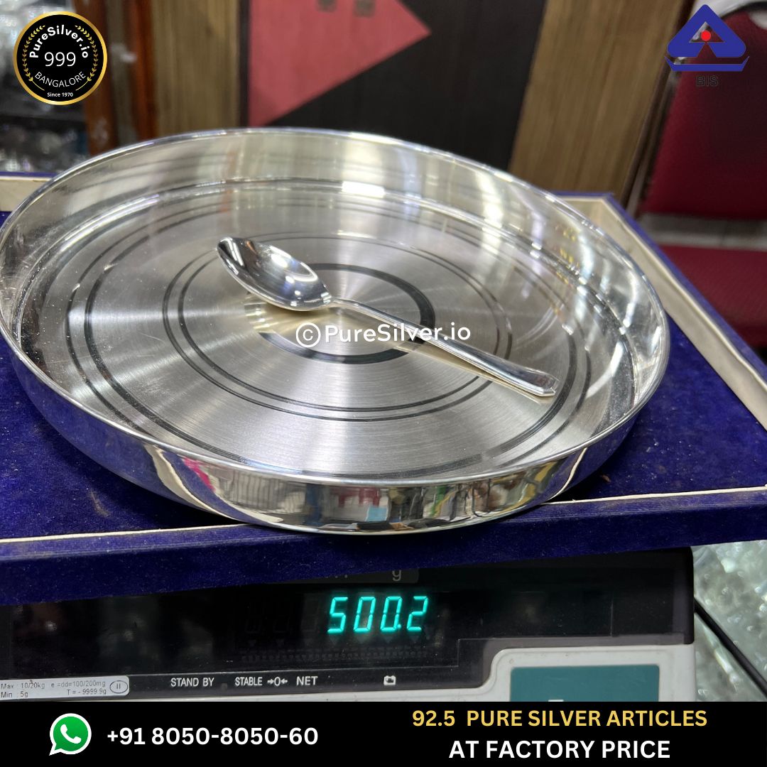 Pure Silver Dinner Set with 925 BIS Hallmark -