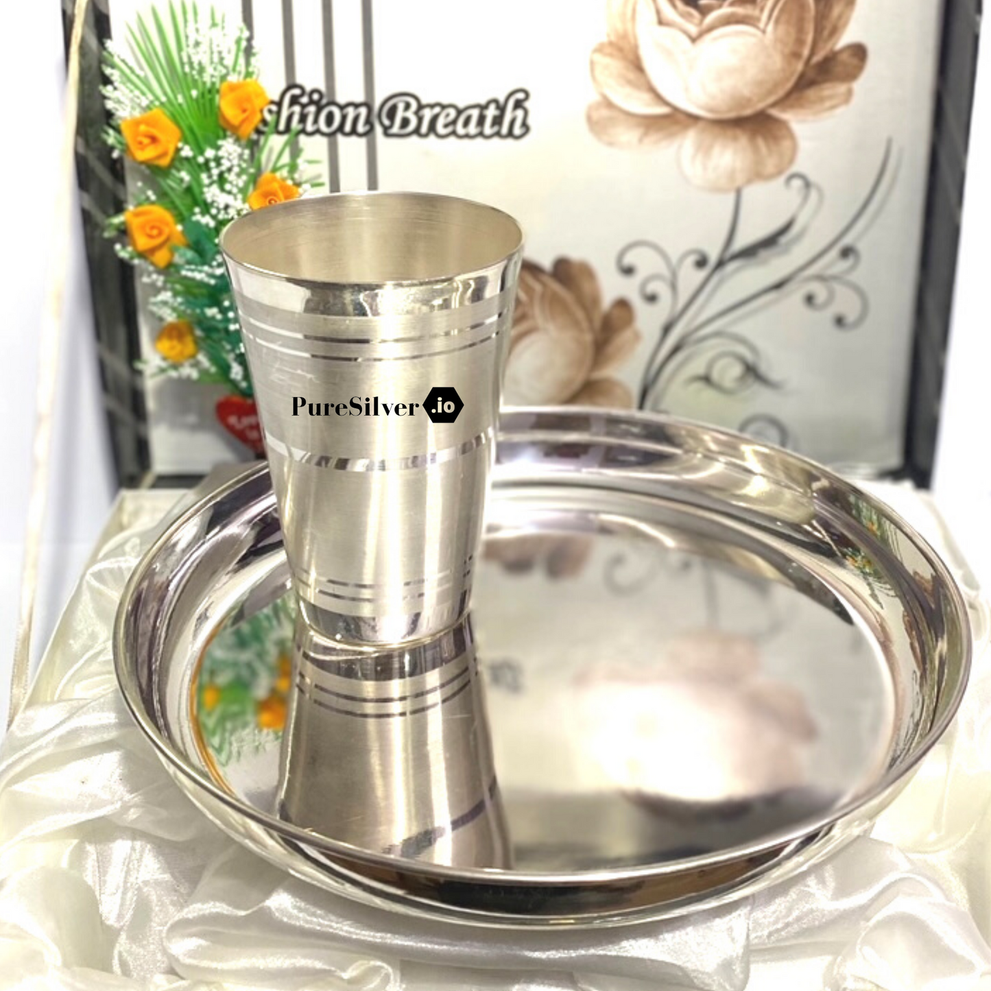 Pure Silver Dinner Set with 925 BIS Hallmark, 350 grams, BIS Hallmarked