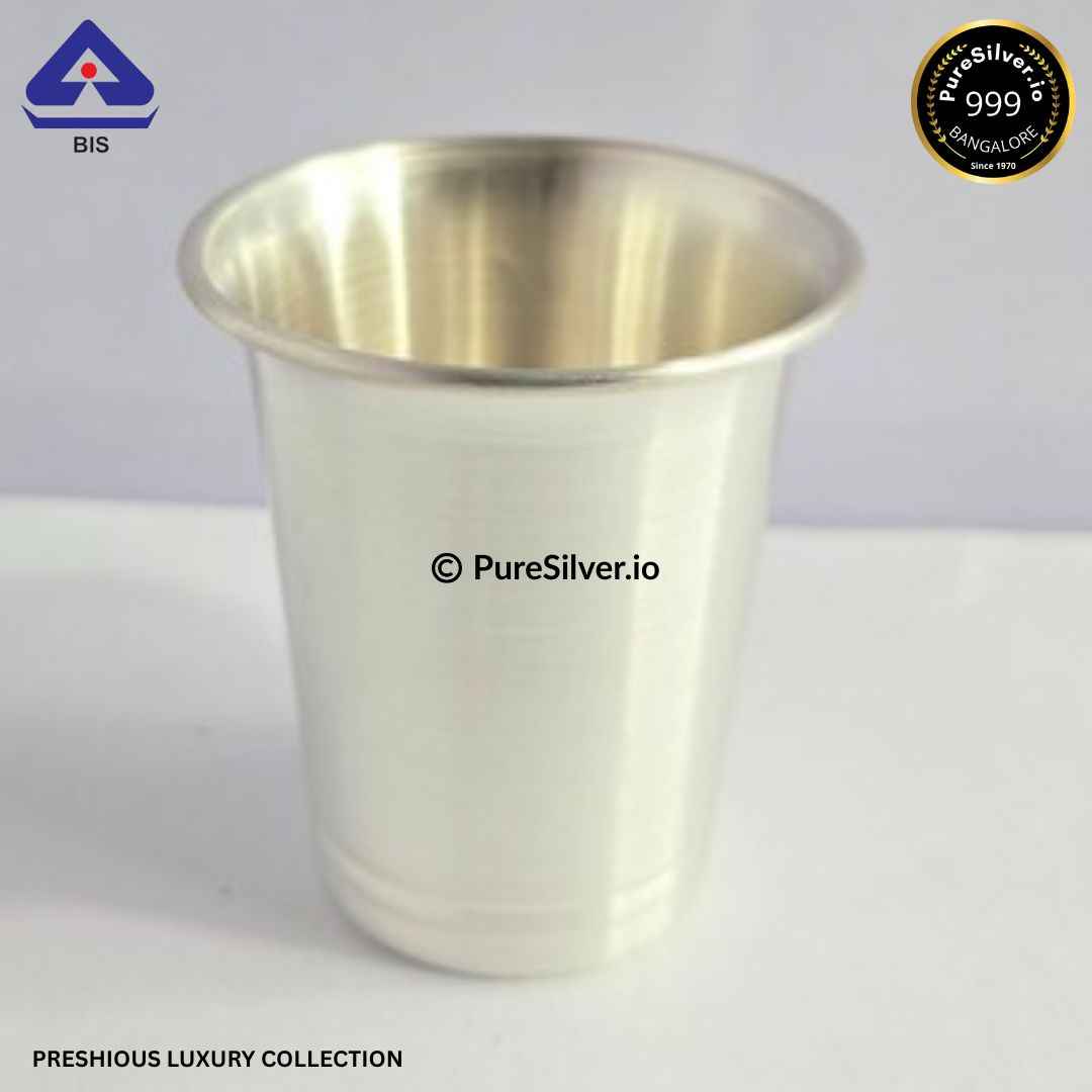 925 Silver Glass - 200 ml, 3.25 inches (~54 grams) WHISKEY PATTERN