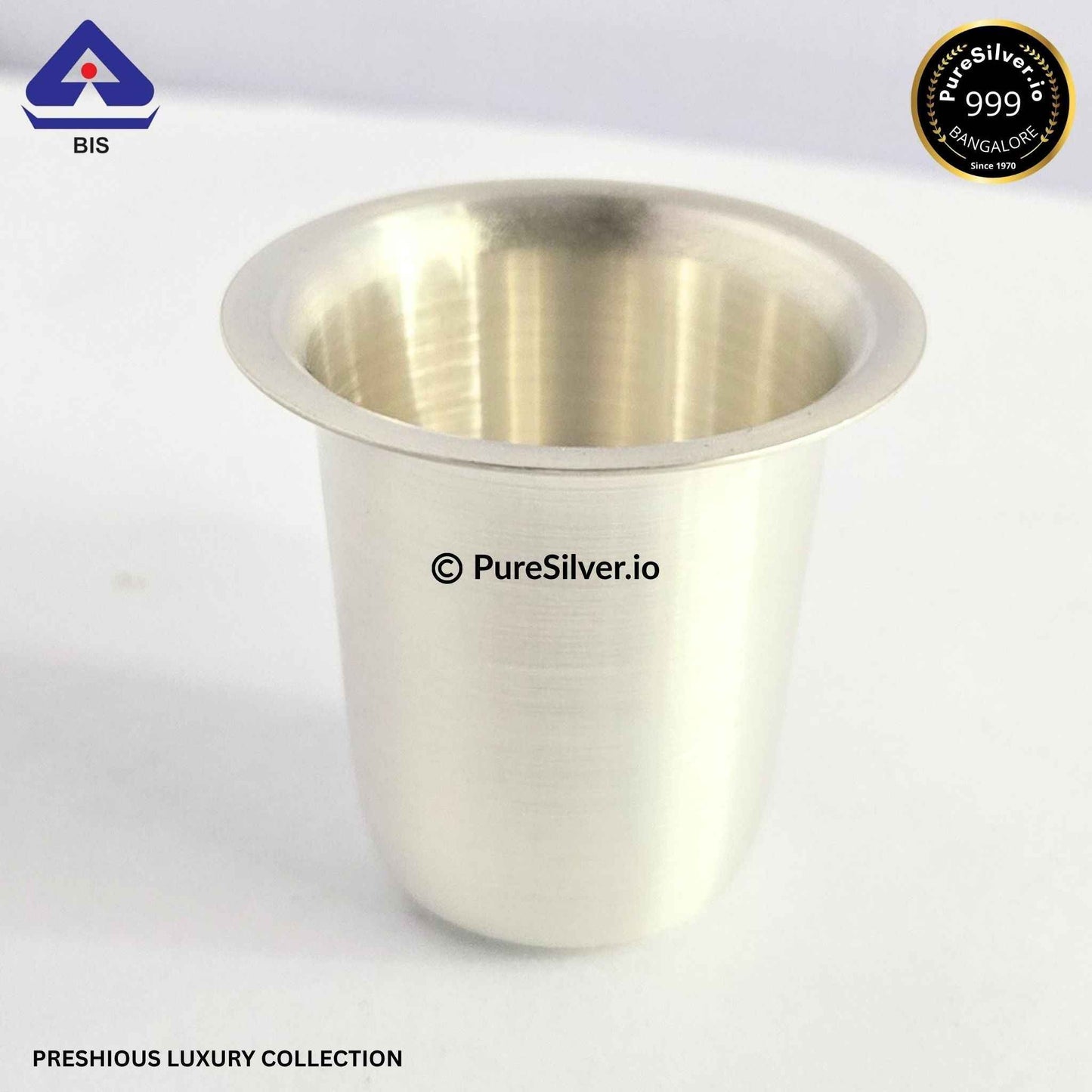 925 Silver Glass - 450 ml, 4.5 inches (~150 grams) MALABAR PATTERN