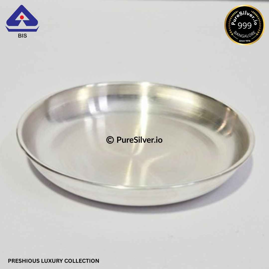 925 Silver Plate - 11 inch (~500 grams) BANGALORE PATTERN