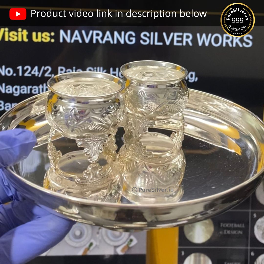 Silver Pooja Thali Set Models (35+ Designs)