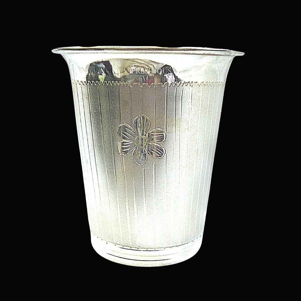 925 Sterling Silver Glass (V Pattern), 50 grams, BIS Hallmarked