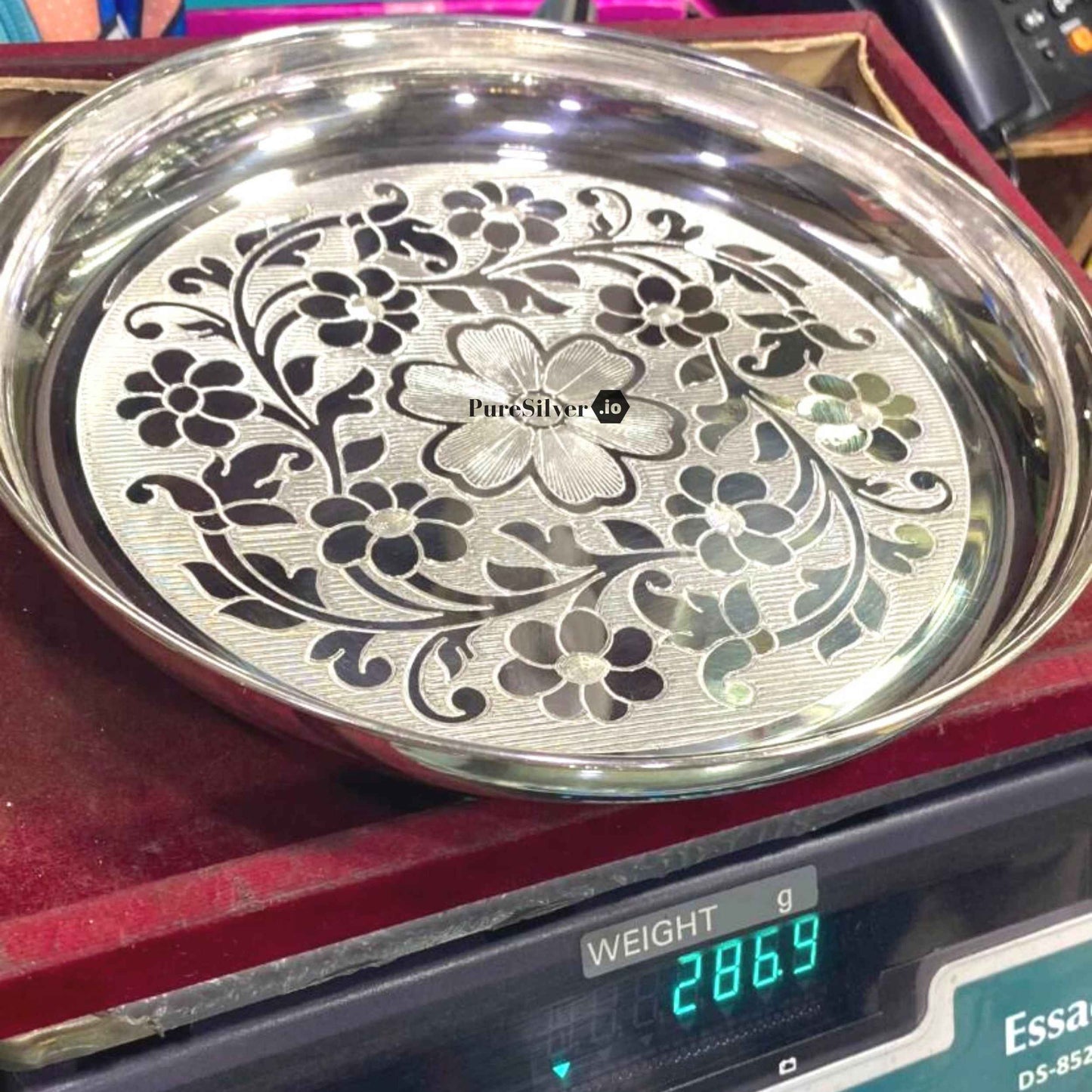 Silver Plate Custom Silver Article Design3, 290 grams, BIS Hallmarked