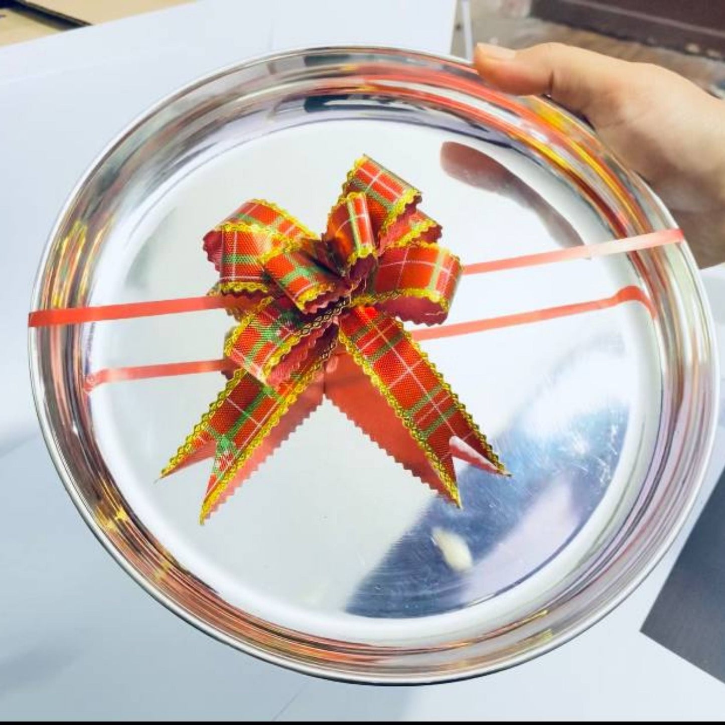 250 grams Silver Dinner Plate For Baby - Mirror Finished | Custom Silver Article Design50 - | Custom Orders & Bulk from Silver Factory