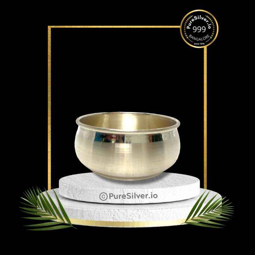 Pure Silver Bowl with 925 BIS Hallmark, 90 grams, BIS Hallmarked