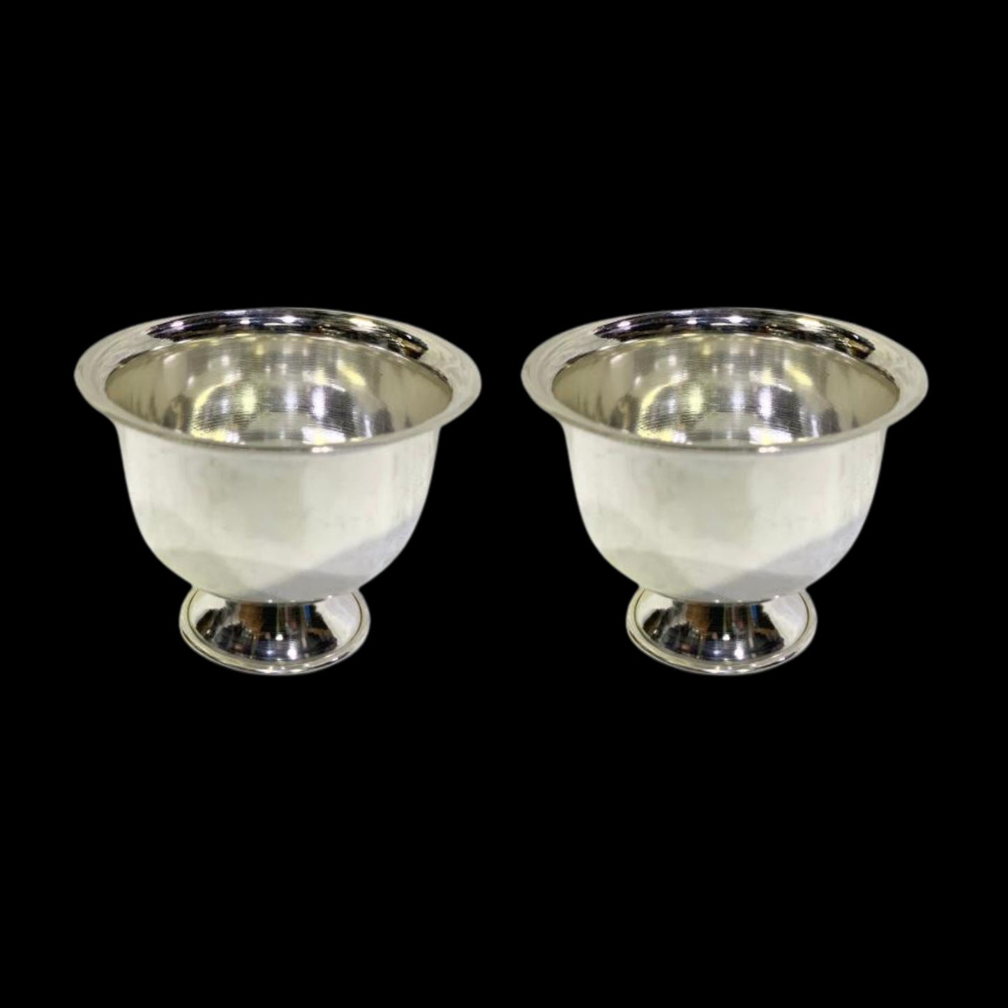 Pure Silver Padam Cups for Pooja (Set Of 2) Mirror Finished, 260 grams, BIS Hallmarked - PureSilver.io