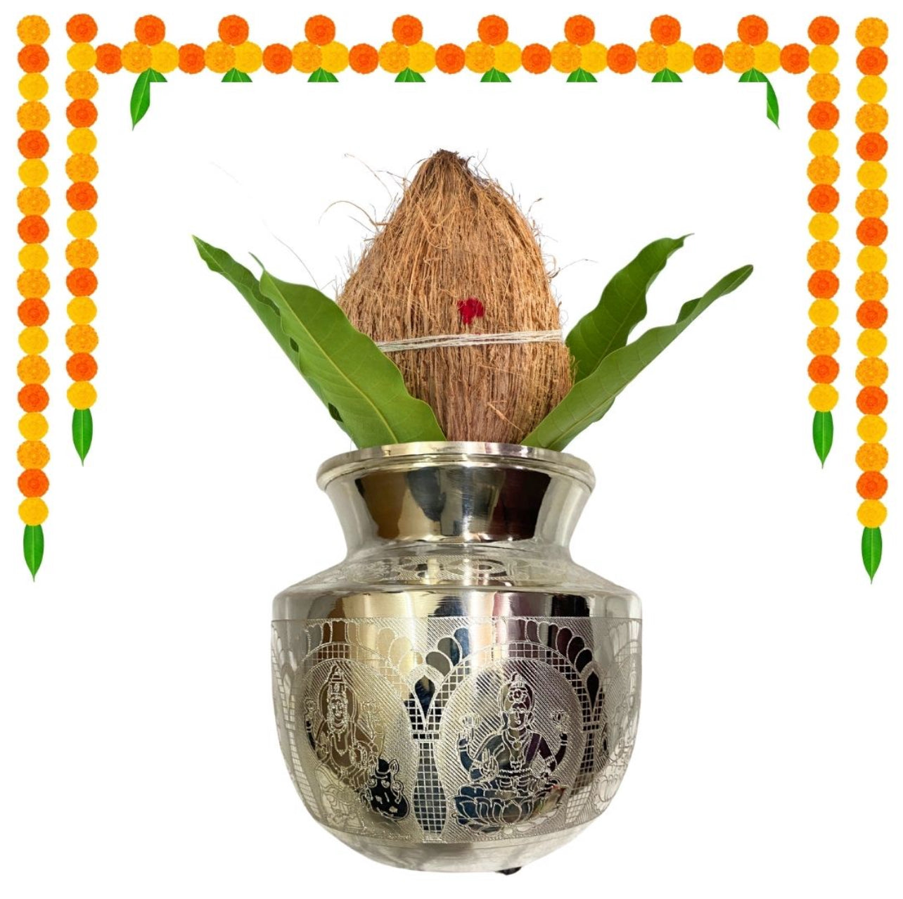 Silver Pooja Articles Hallmark Certified for Home Temple Office - PureSilver.io
