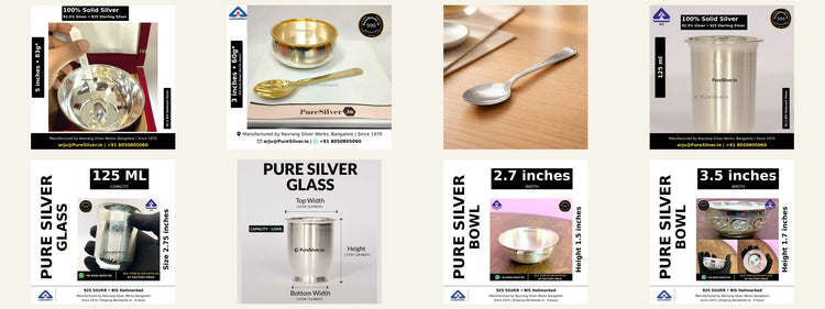 Eight distinct original baptism and christening silver gift photographs in collection order