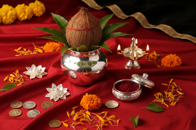 Varamahalakshmi Vratham 925 Silver Collection.