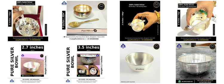 Eight original Godh Bharai gift photographs in first-product order, four columns and two rows