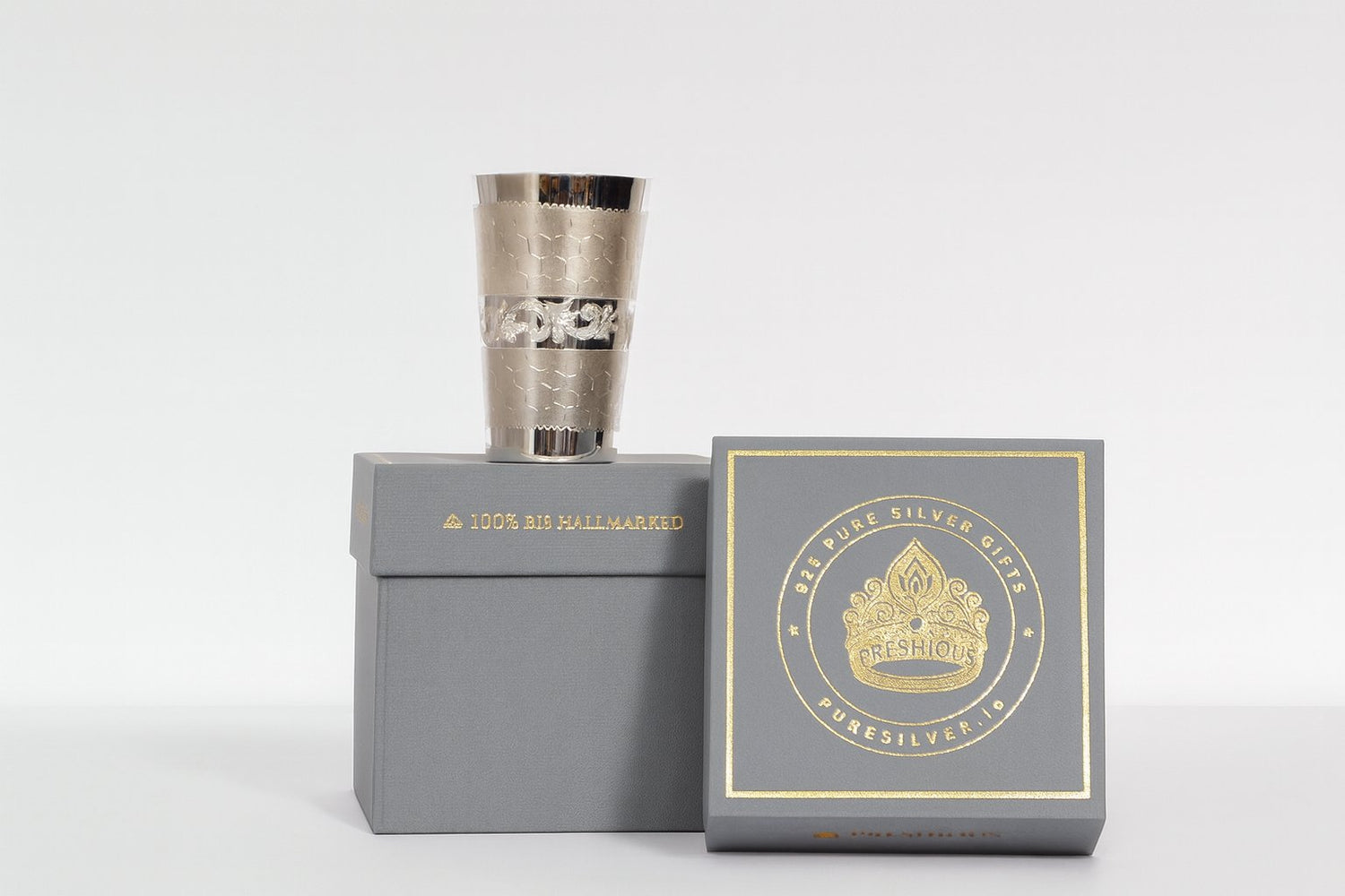 Luxury Silver Glass Collection - 925 BIS Hallmarked