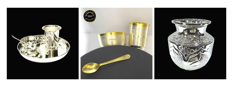 Three selected premium silver gifts in collection order, original photographs