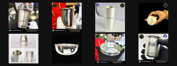 8 PureSilver collection product photographs, shown in collection order.