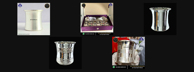 5 PureSilver collection product photographs, shown in collection order.