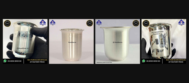 Four PureSilver Maharaja glass designs shown in collection order.