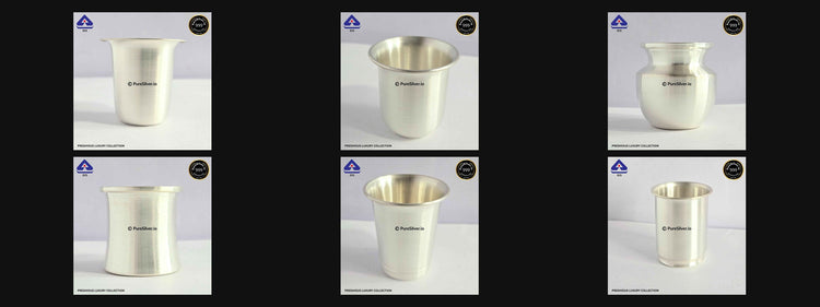 6 PureSilver collection product photographs, shown in collection order.