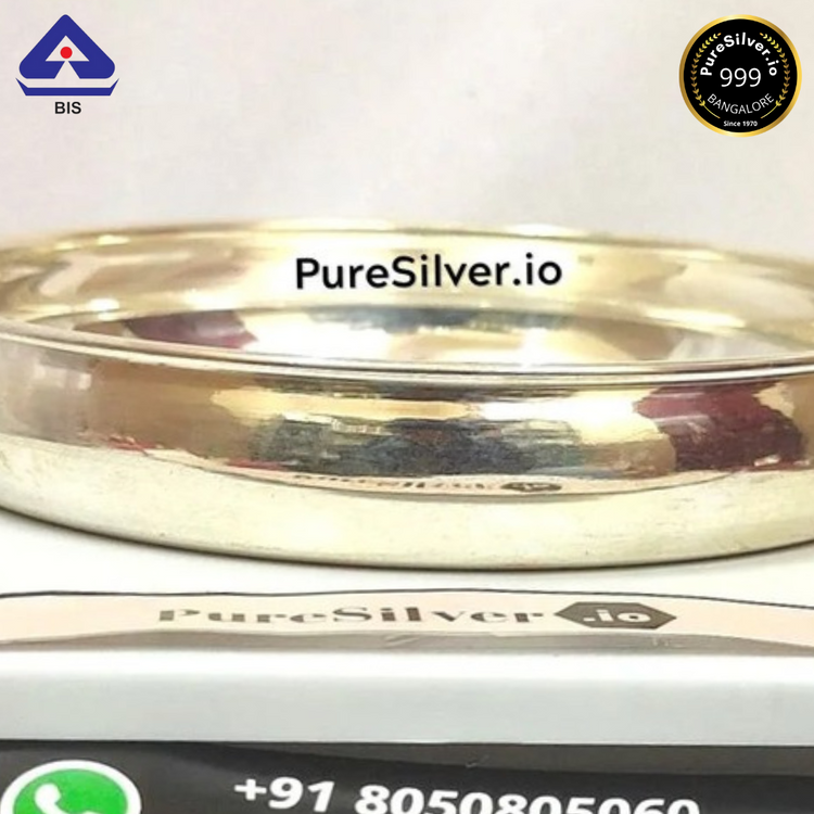 925 Silver Plates: 2 - 5 inches, BIS Hallmarked