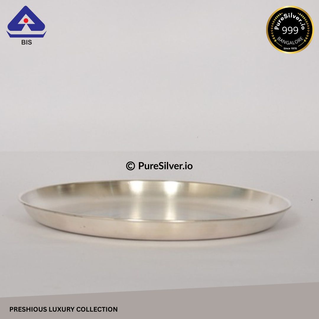 925 Silver Plates: 6 to 8 inches, BIS Hallmarked