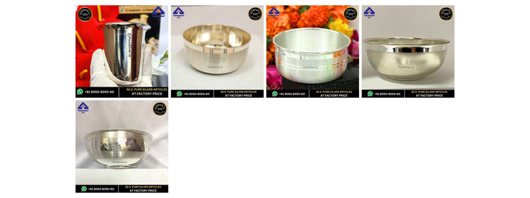Five original Ugadi and Gudi Padwa silver gift photographs in visible product order, four columns and two rows