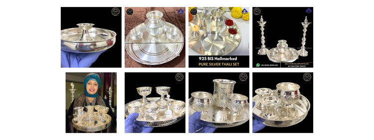 Varalakshmi Vratham collection: eight complete original product photographs in four columns and two rows, matching displayed order.