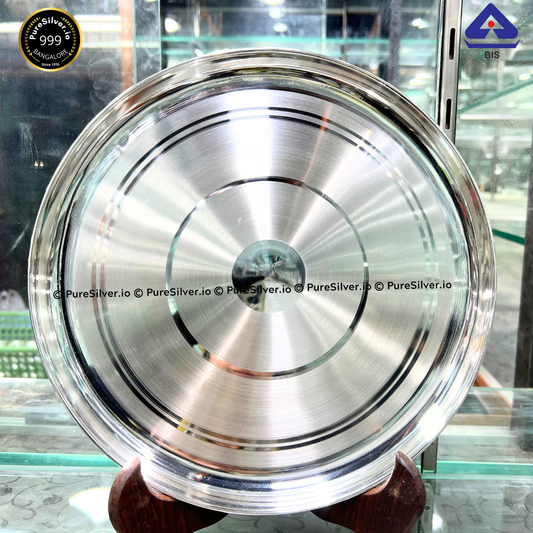 990 Silver Plate - 11 inches (~600 grams) NASTA PATTERN