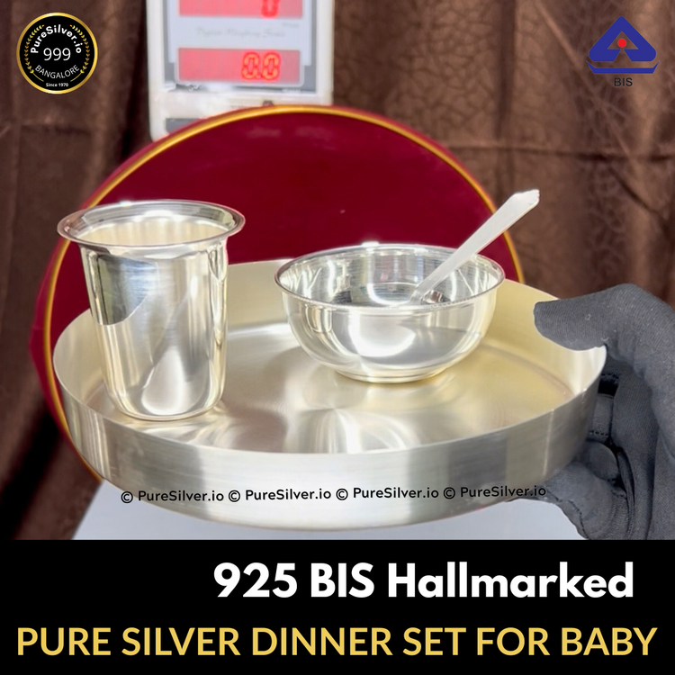 925 BIS Hallmarked pure silver dinner set, 353 g  hero view  PureSilver.io