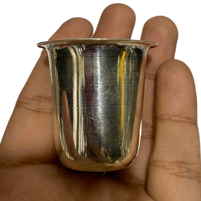 Resell: Pure Silver Glass - Malabar Silver Glass With Weight (10 - 150 gms)