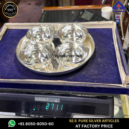 Pure Silver Dinner Set with 925 BIS Hallmark -