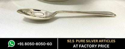Pure Silver Spoon with 925 BIS Hallmark | Custom Orders & Bulk from Silver Factory
