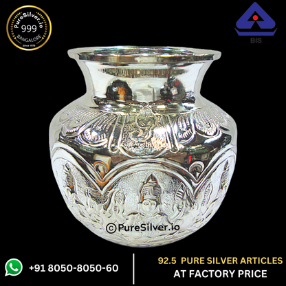 Bespoke Silver Kalash for Pooja