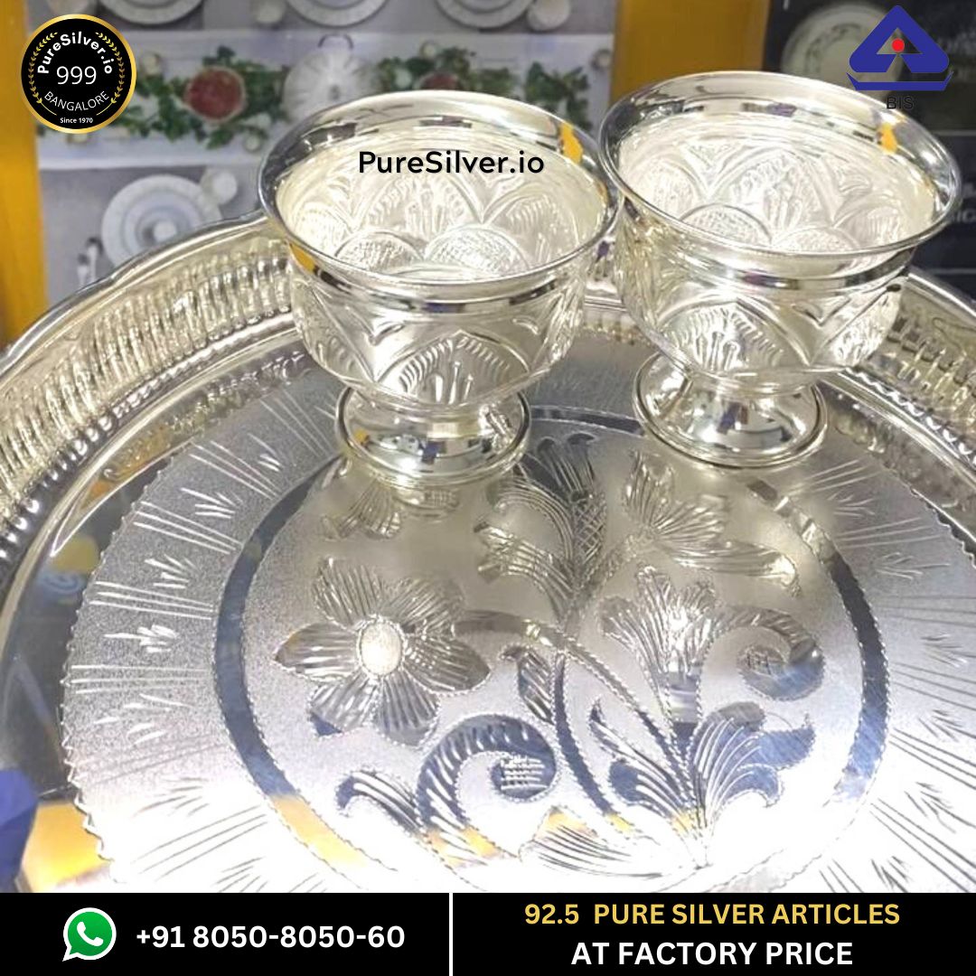 Bespoke Silver Pooja Thali Sets