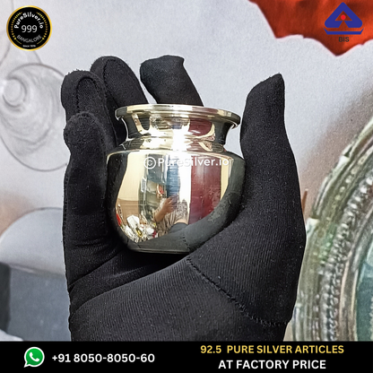 Resell: Pure Silver Kalash - Silver Chambu With Weights (30 - 500 gms)