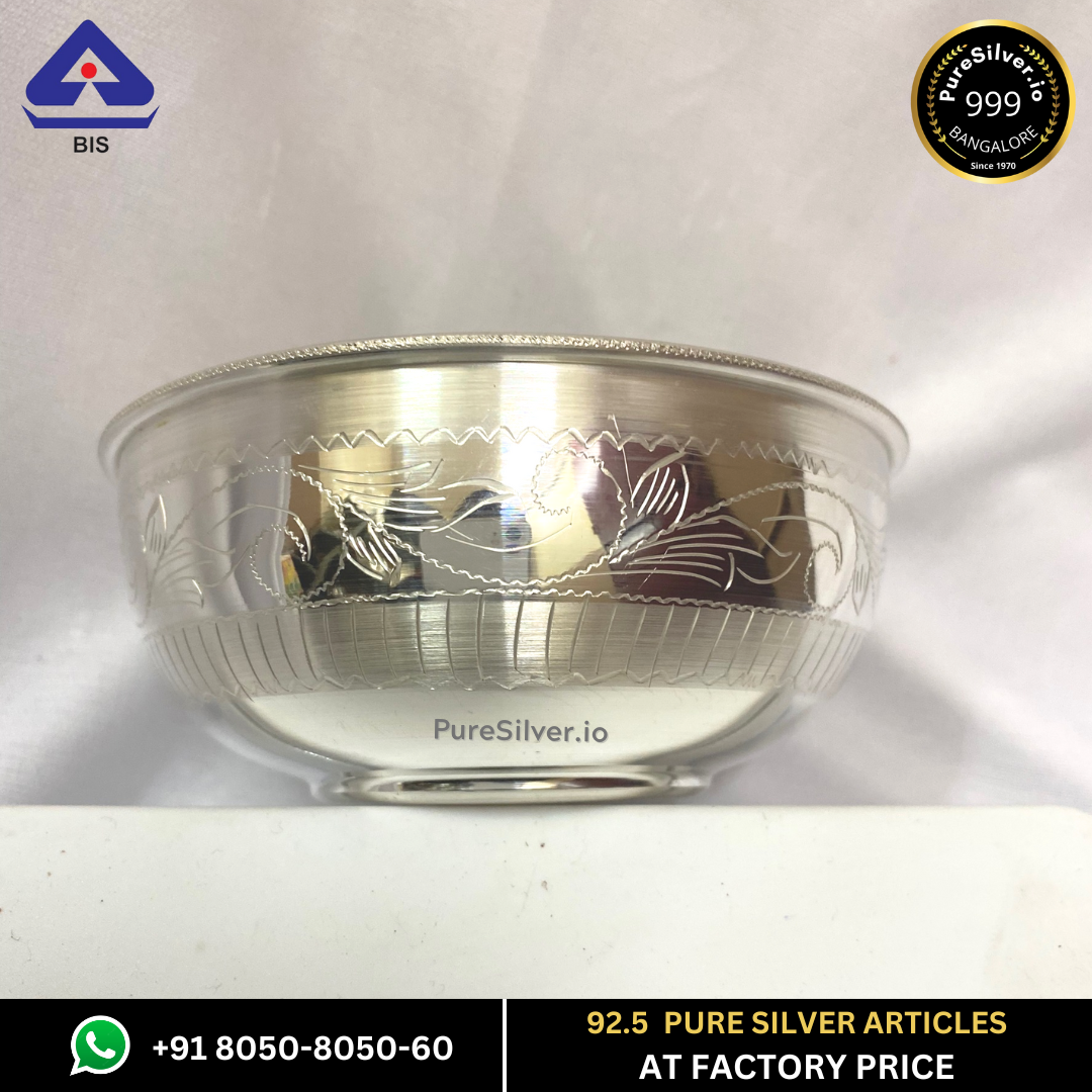 925 Sterling Silver Delhi Bowl for Baby | Silver Katori- 300 grams