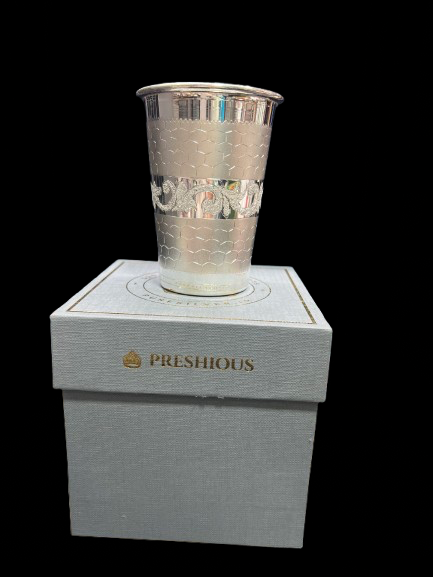 Marwadi Pure Silver Glass Soft Border, Diamond Design | 925 Sterling Pure Silver (BIS Hallmarked) | WHOLESALE PRICE / Resell