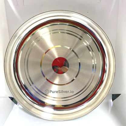 925 Sterling Silver Plate Light weight Bangalore Model, 1500 grams, BIS Hallmarked