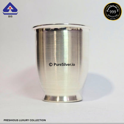 925 Silver Glass - 300 ml, 3.75 inches (~75 grams) CHICO PATTERN