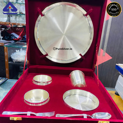 925 Silver Plate - 8.75 inches (~304 grams) MATKA PATTERN