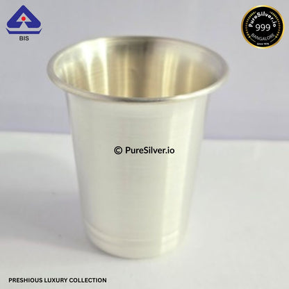 925 Silver Glass - 200 ml, 3.25 inches (~54 grams) WHISKEY PATTERN