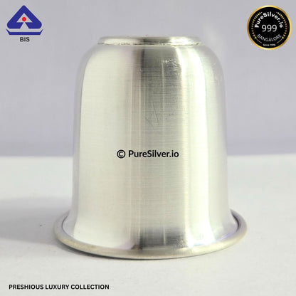 925 Silver Glass - 60 ml, 2 inches (~16 grams) MAHARAJA PATTERN