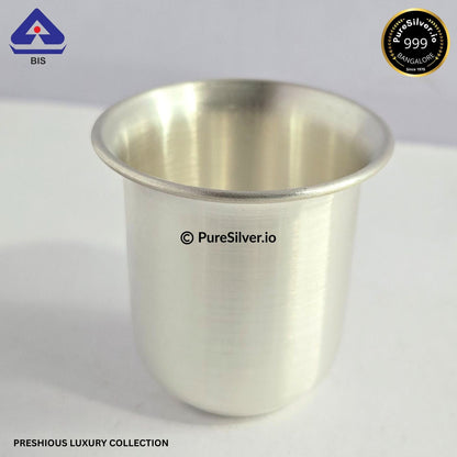 925 Silver Glass - 200 ml, 3.5 inches (~52 grams) MAHARAJA PATTERN