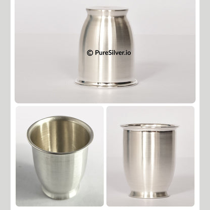 925 Silver Glass - 150 ml, 3 inches (~81 grams) MARWADI L PATTERN