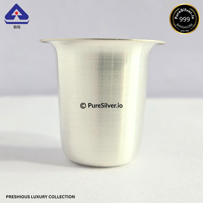 925 Silver Glass - 200 ml, 3.2 inches (~53 grams) MALABAR PATTERN