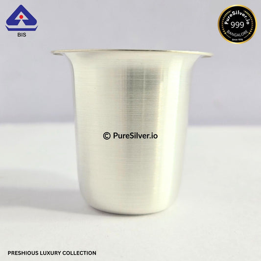 925 Silver Glass - 50 ml, 2 inches (~22 grams) MALABAR PATTERN