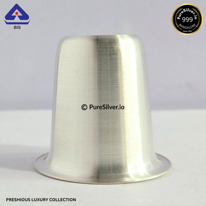 925 Silver Glass - 30 ml, 1.5 inches (~11 grams) MALABAR PATTERN