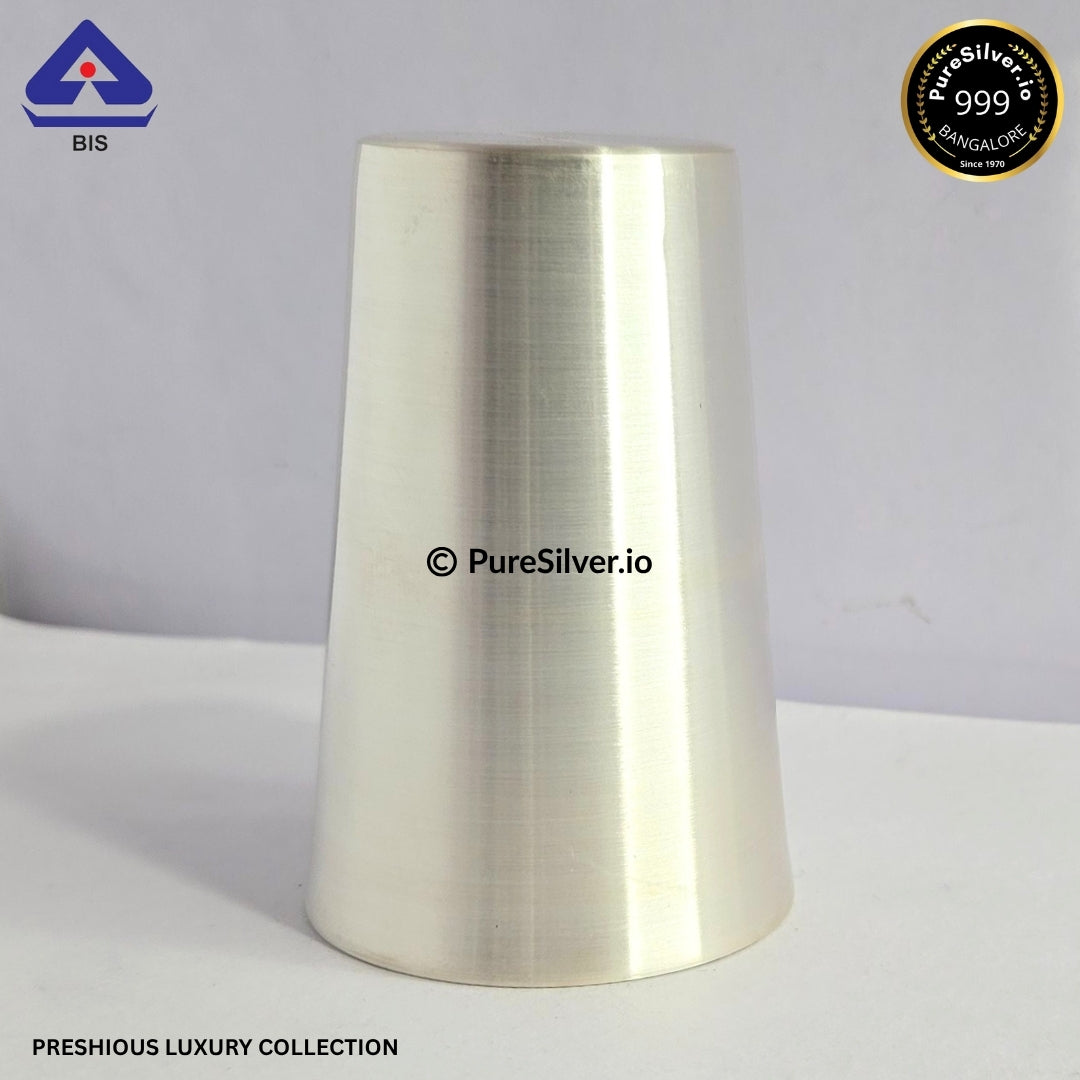 925 Silver Glass - 400 ml, 4.75 inches (~153 grams) MARWADI PATTERN